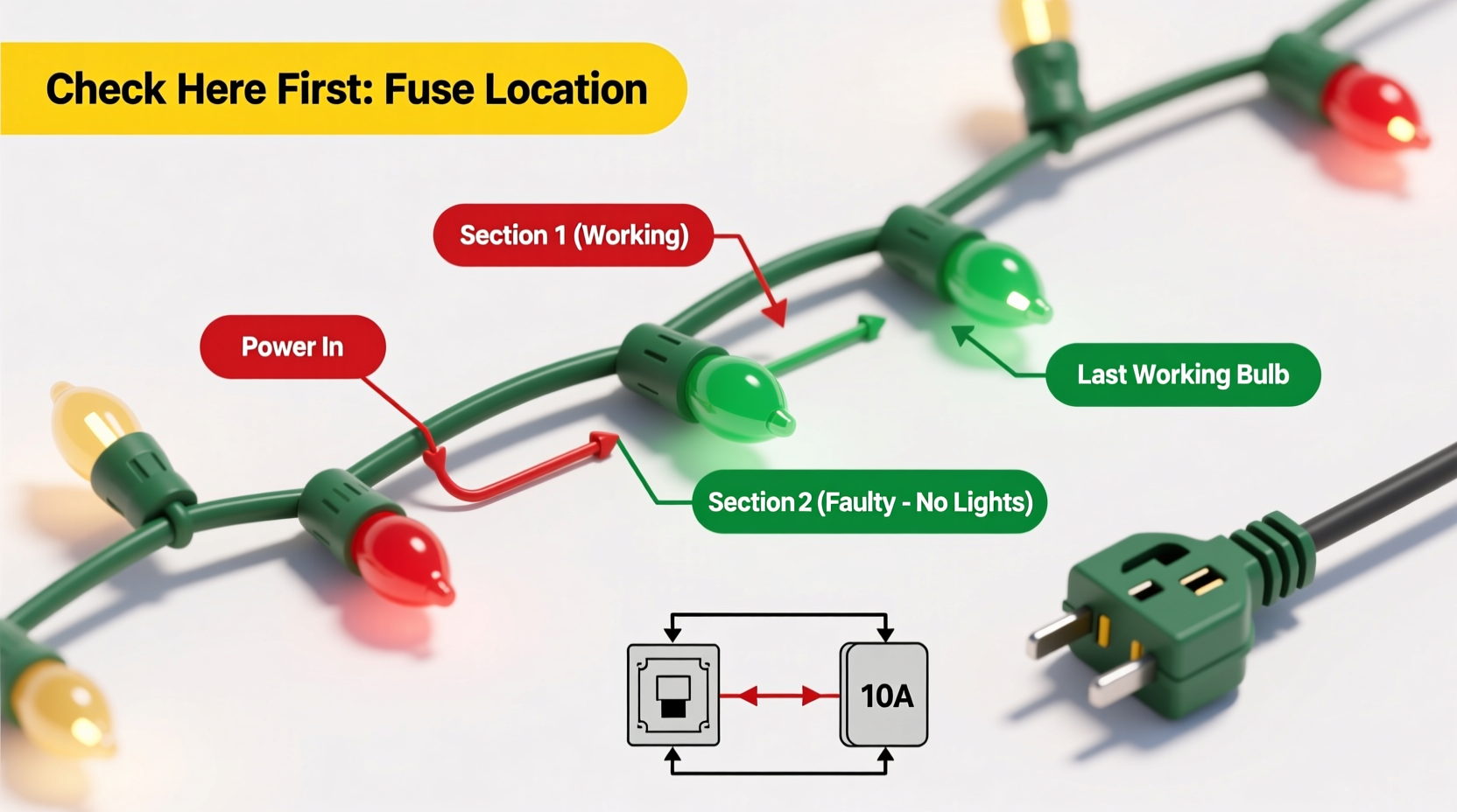 how to label christmas light circuits for easy troubleshooting