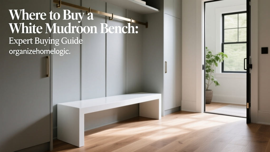 Where to Buy a White Mudroom Bench: Expert Buying Guide