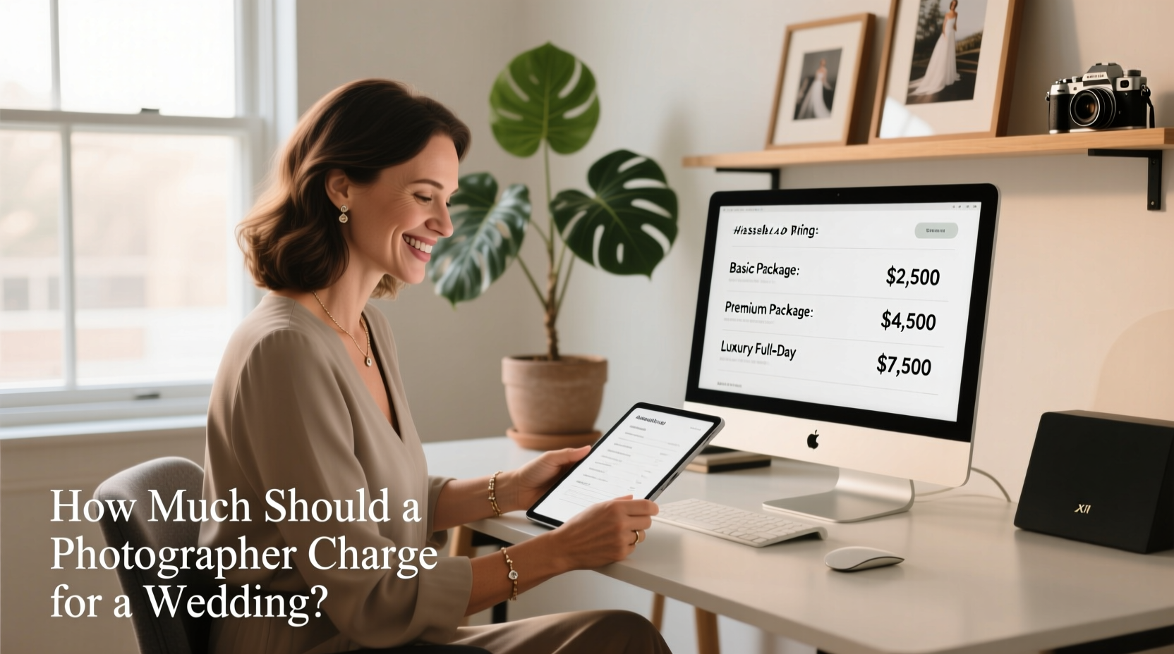 how much should a photographer charge for a wedding