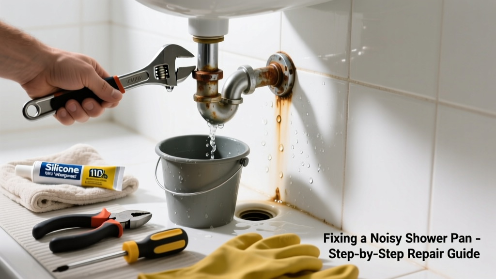 Fixing a Leaking Shower Pan That Makes Noise