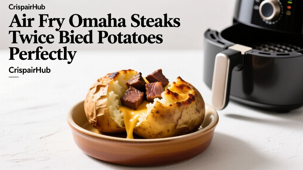 Air Fry Omaha Steaks Twice Baked Potatoes Perfectly