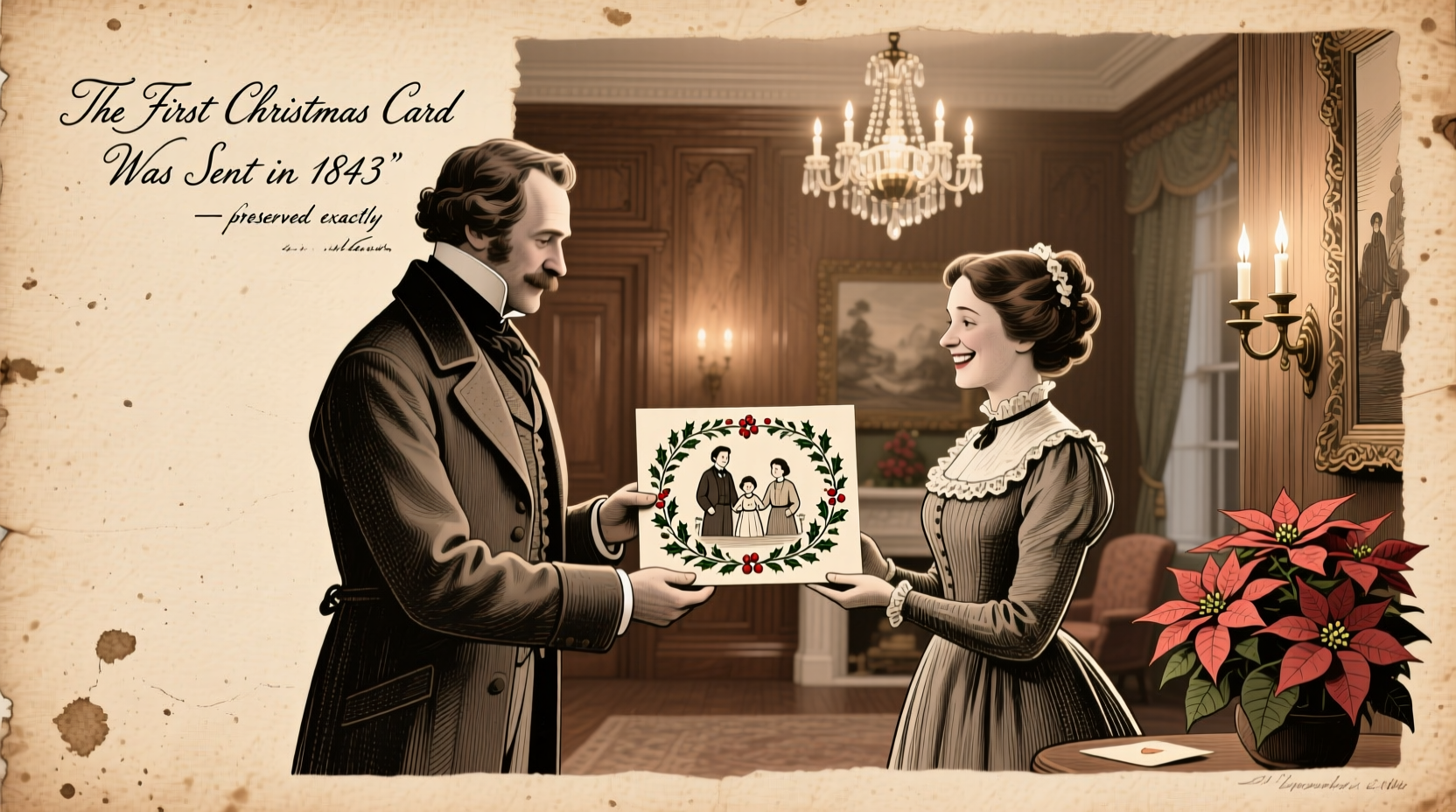 when was the first christmas card sent