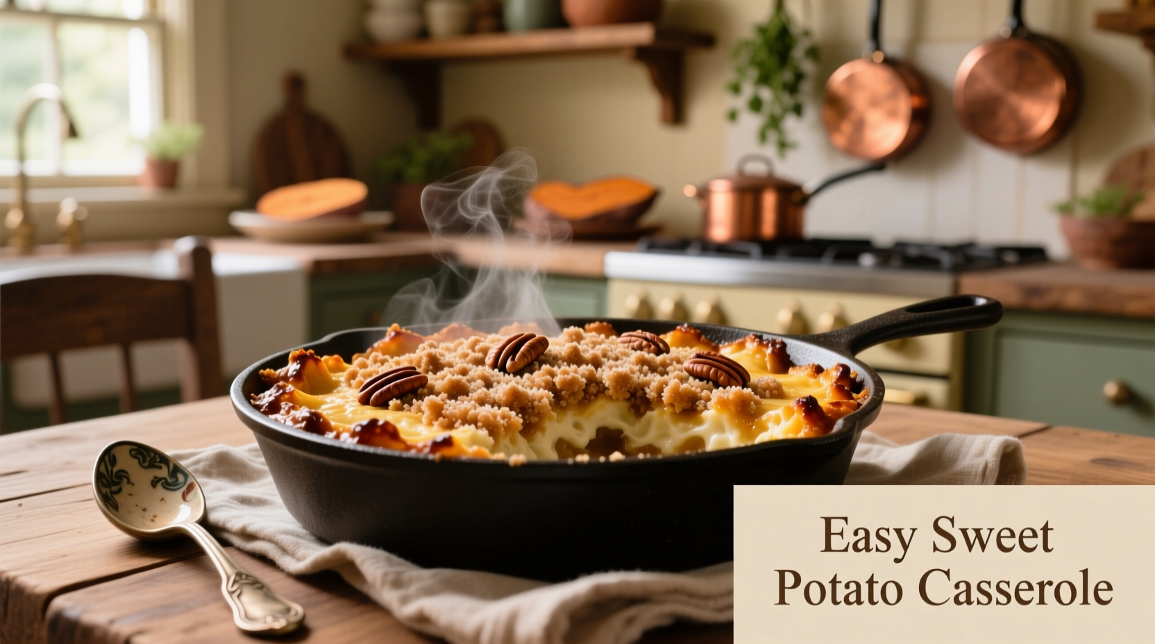 Easy Canned Yam Sweet Potato Casserole Recipe (5-Ingredient)