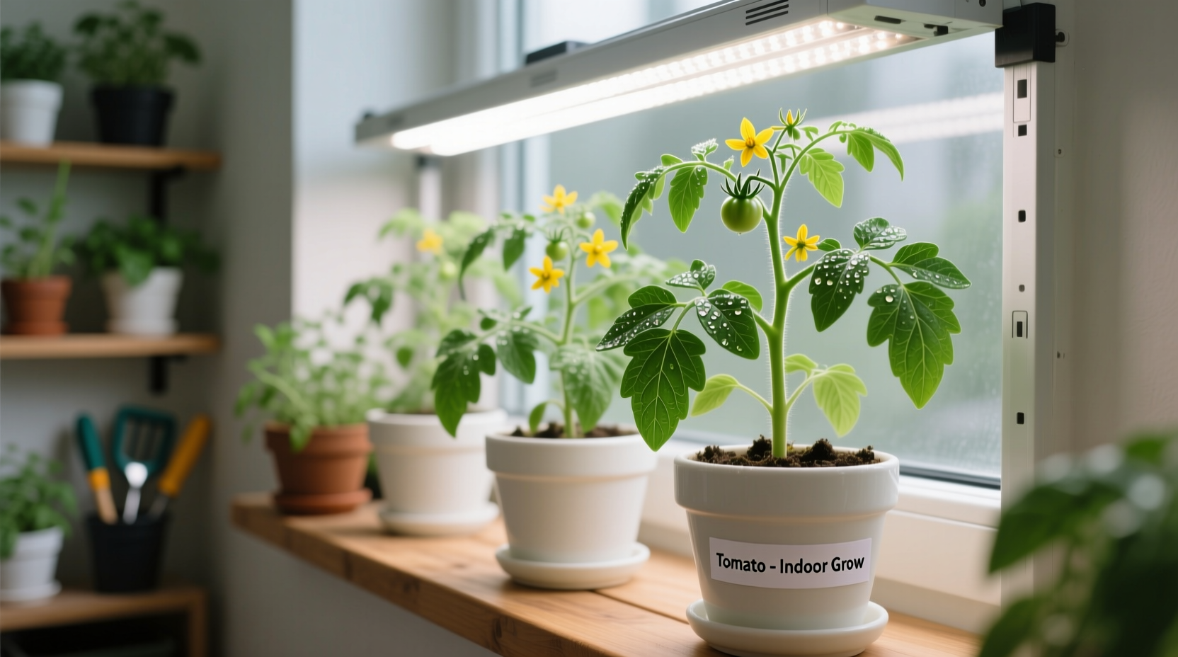 will tomato plants grow indoors