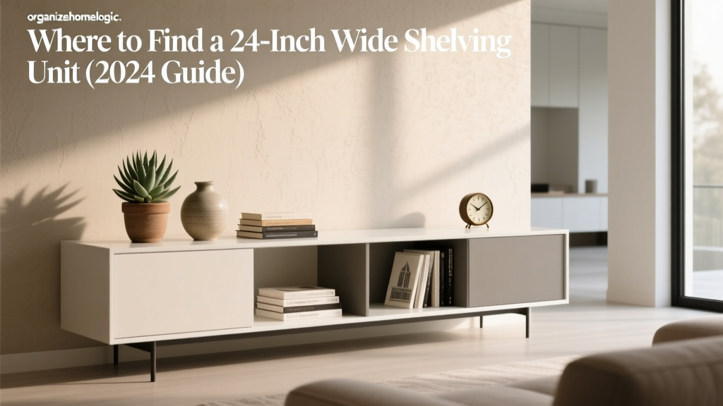 Where to Find a 24-Inch Wide Shelving Unit (2024 Guide)