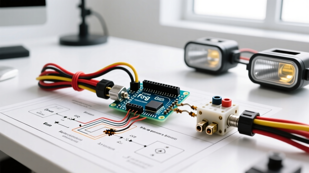 Troubleshooting a Wiring Diagram for Fog Lights with Relay Issues