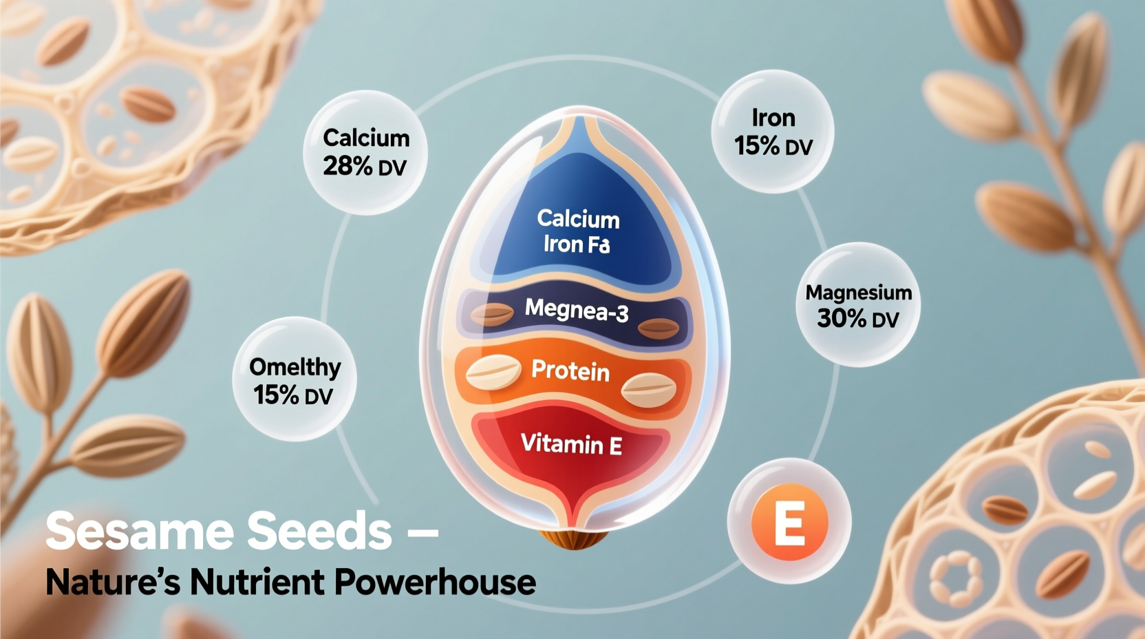 nutrients in sesame seed