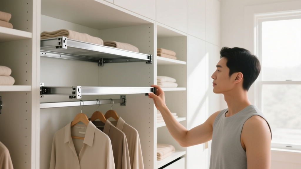 How to Install Expandable Closet Shelves (No Drill!)