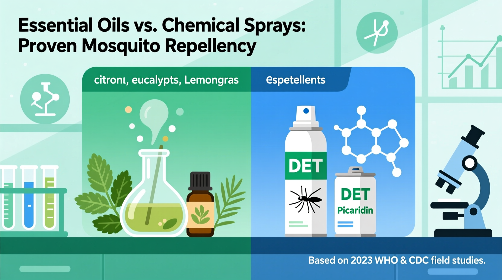 can essential oils repel mosquitoes better than chemical sprays proven results