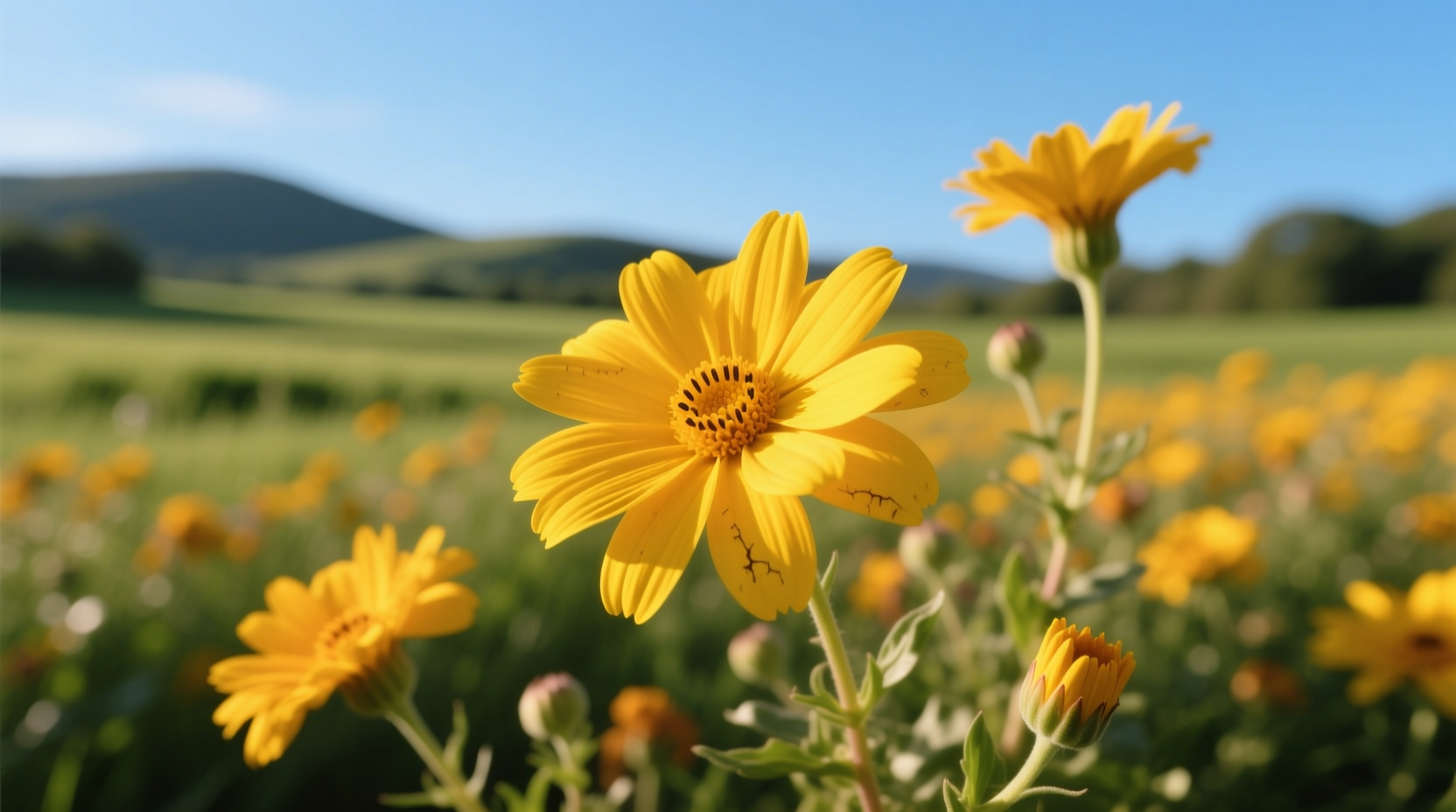 yellow african marigold