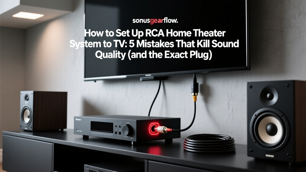 RCA Home Theater Setup: Fix Sound Quality Fast