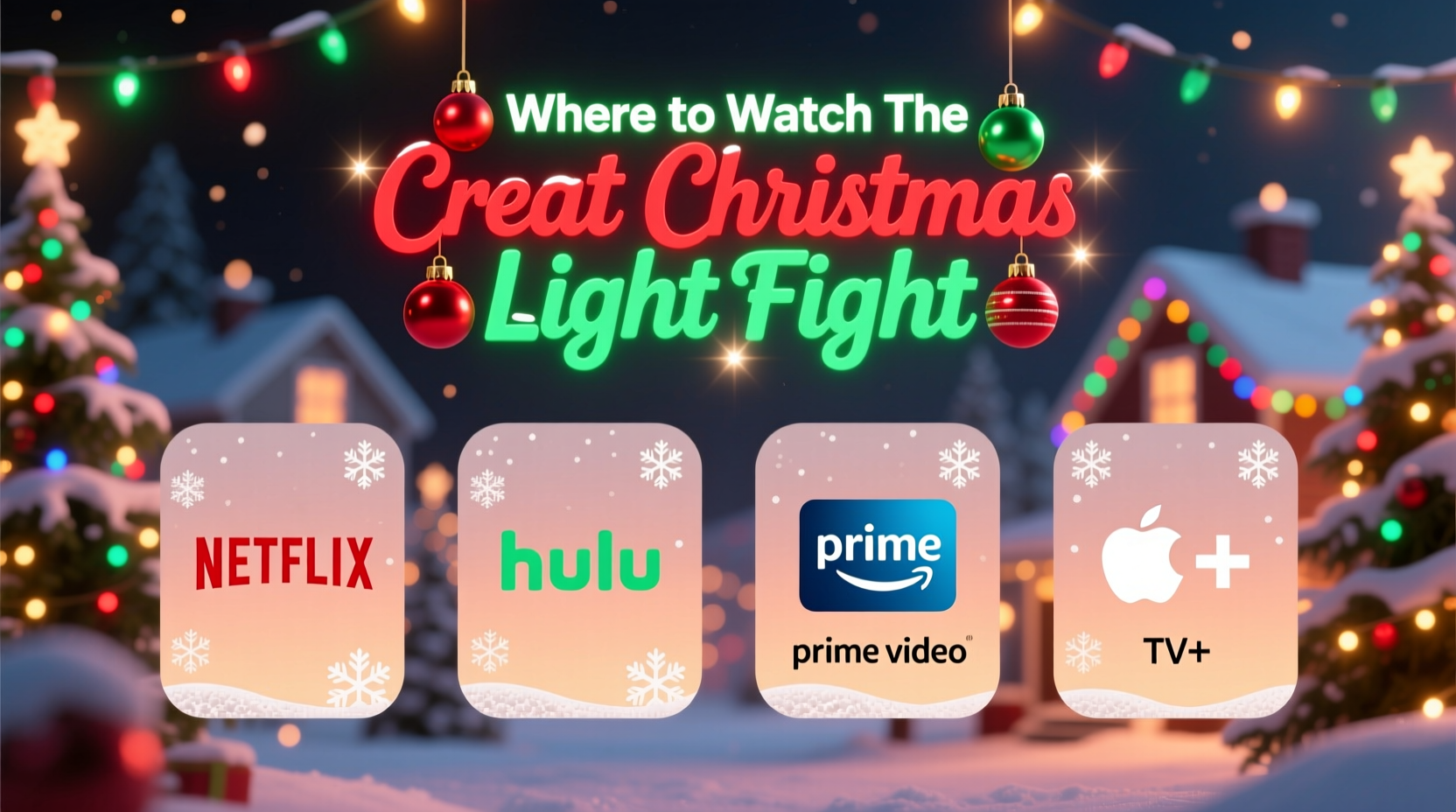 where to watch the great christmas light fight