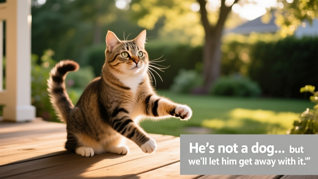 This Rescue Cat Thinks He's a Dog but We'll Let Him Get Away With It Because He's So Dang Cute