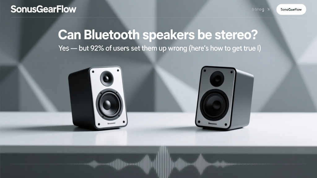 Can Bluetooth Speakers Be Stereo? (2026)