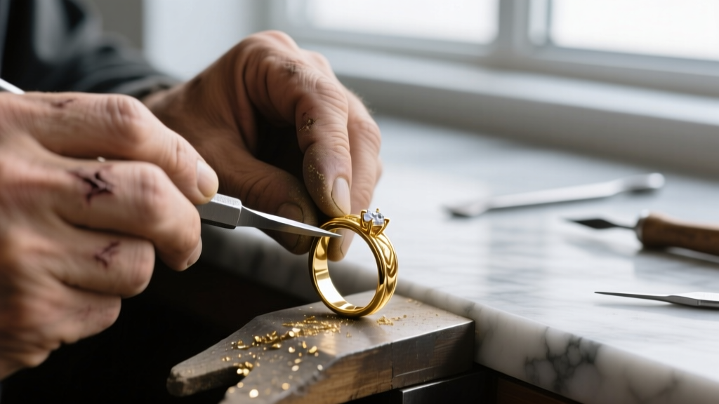 Macro shot of a jeweler