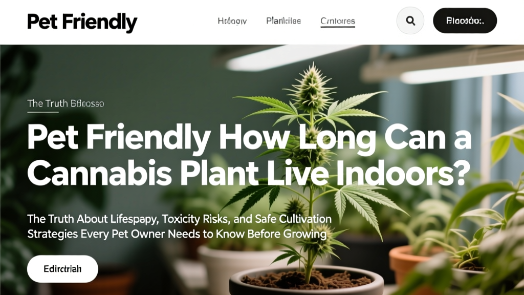 Cannabis Plant Lifespan Indoors: Pet-Safe Cultivation (2026)