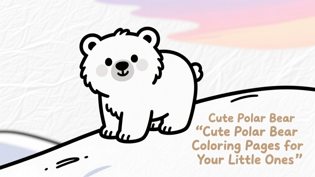 Cute Polar Bear Coloring Pages for Your Little Ones: Developmental Benefits, Safety Tips, and Age-Appropriate Activities