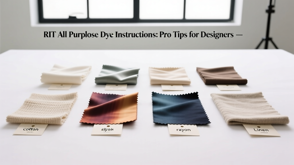 RIT All Purpose Dye Instructions: Pro Tips for Designers