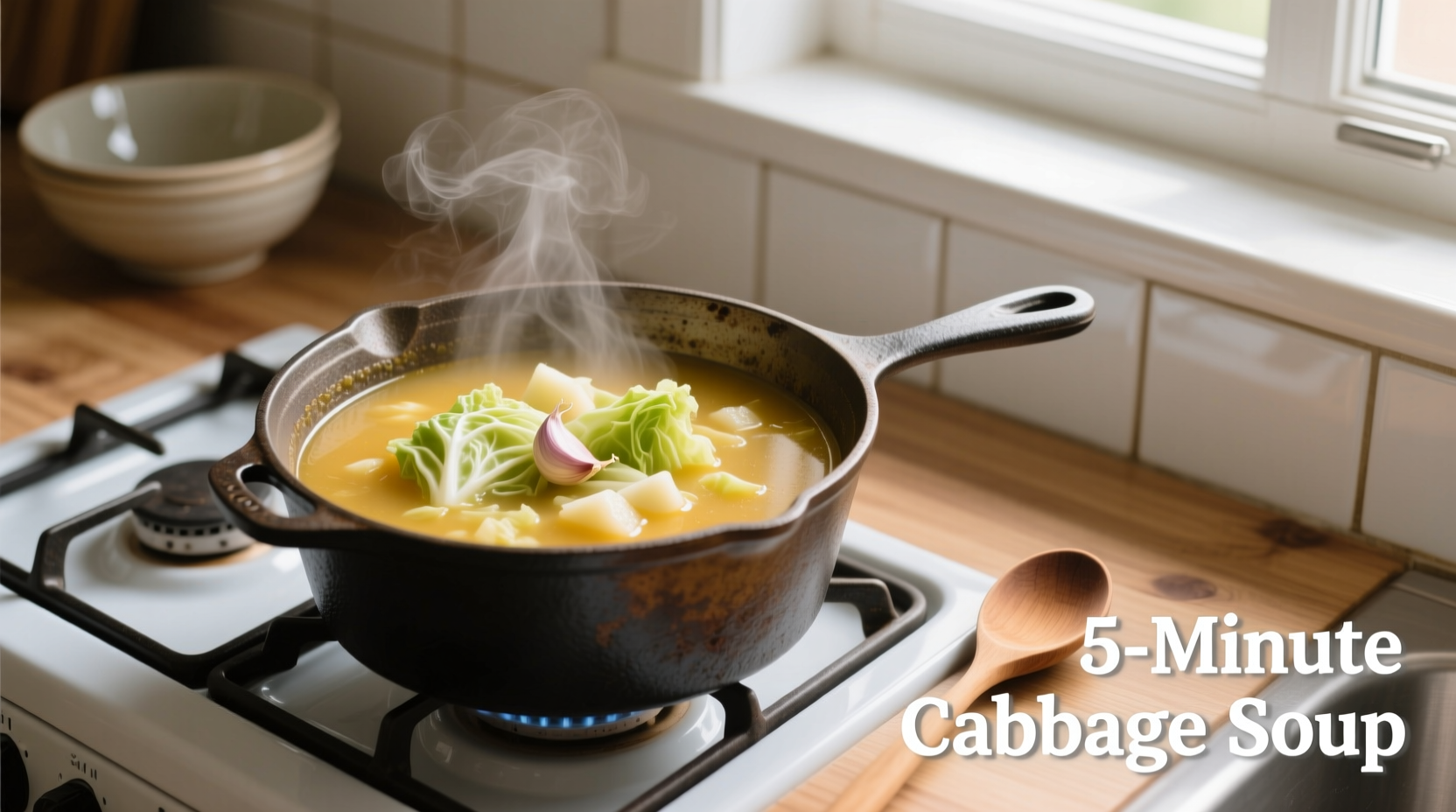 simple homemade cabbage soup in minutes