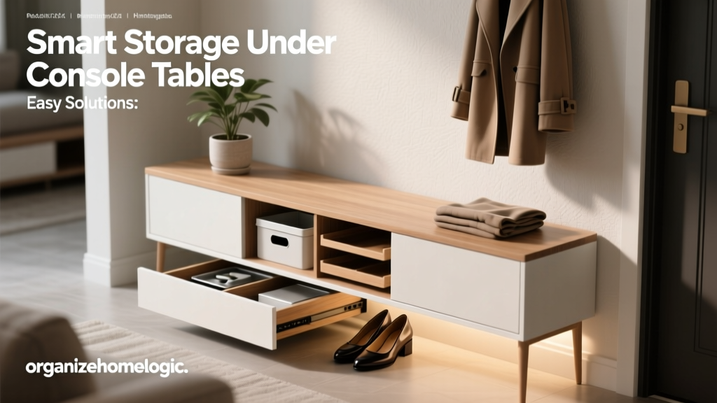 Smart Storage Under Console Tables: Easy Solutions