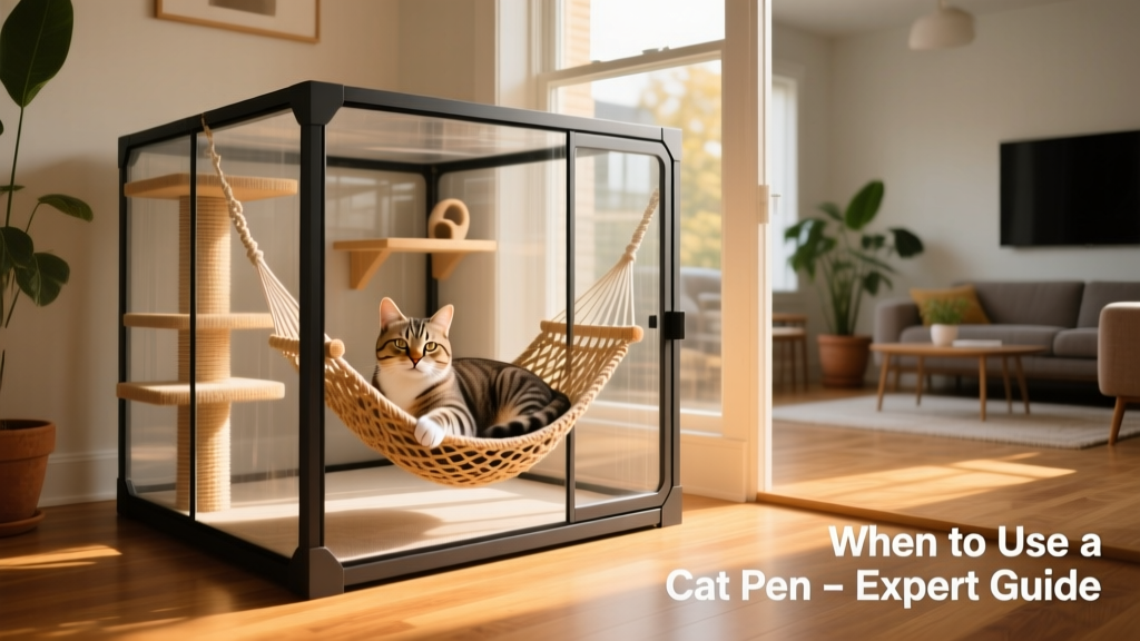 When to Use a Cat Pen or Cat Enclosure
