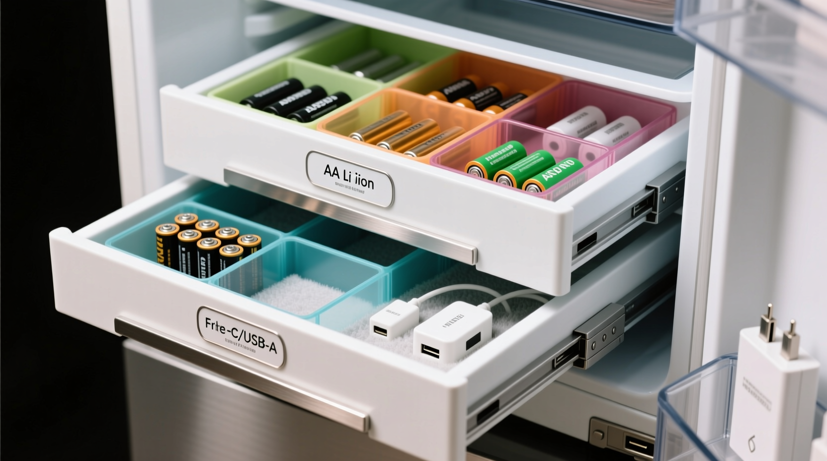 closet organization tips for beauty fridge batteries
