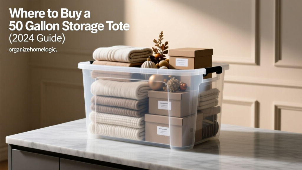 Where to Buy a 50 Gallon Storage Tote (2024 Guide)