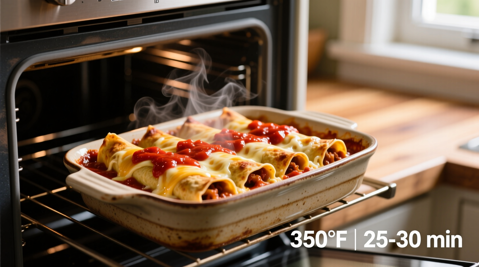 How Long to Cook Enchiladas at 350°F: Perfect Timing Guide