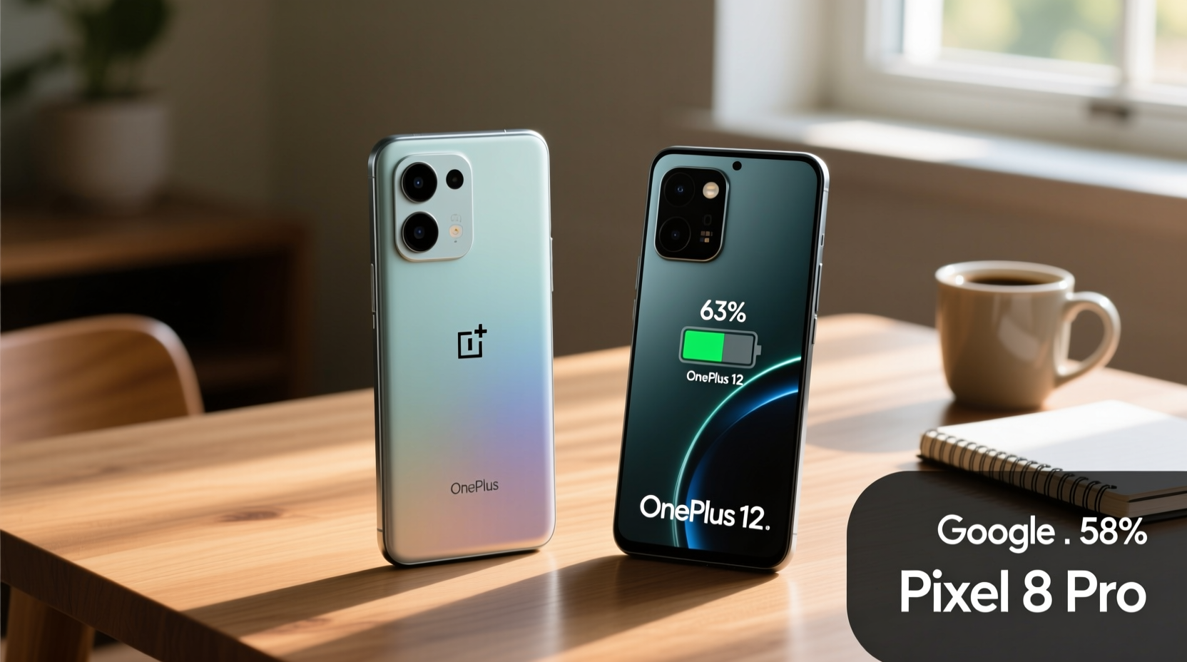 oneplus 12 vs pixel 8 pro battery life real world test