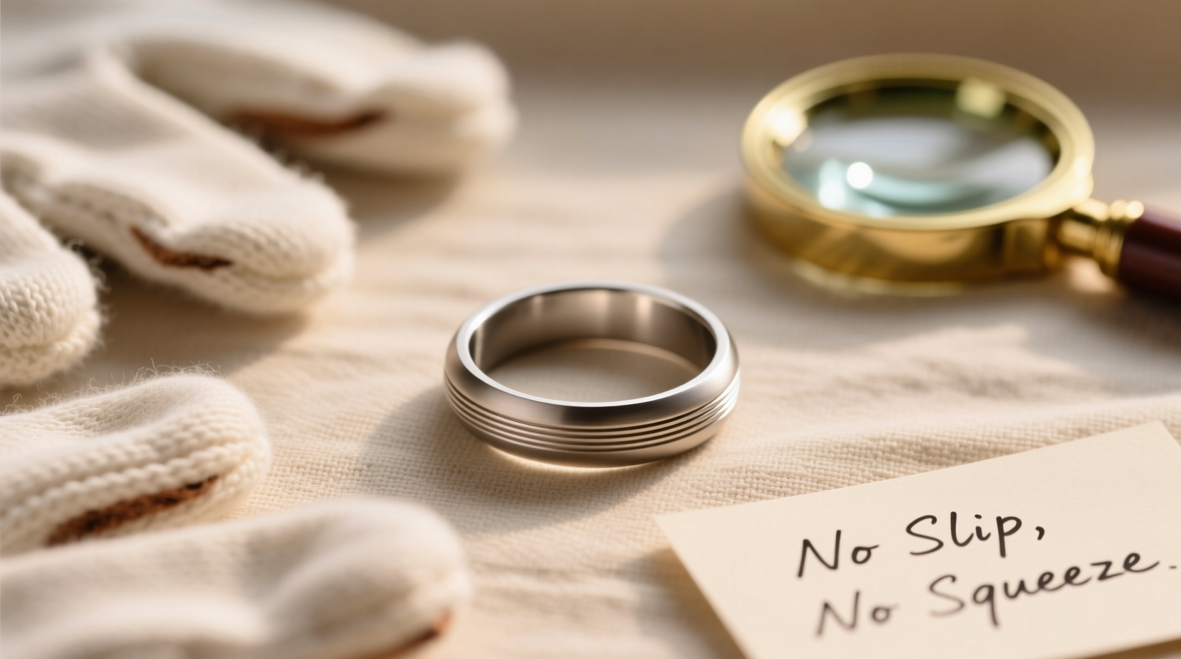 how to choose the right tension ring for sensitive fingers without slipping off