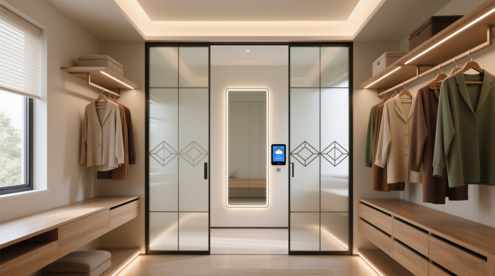 closet organization tips for glass doors