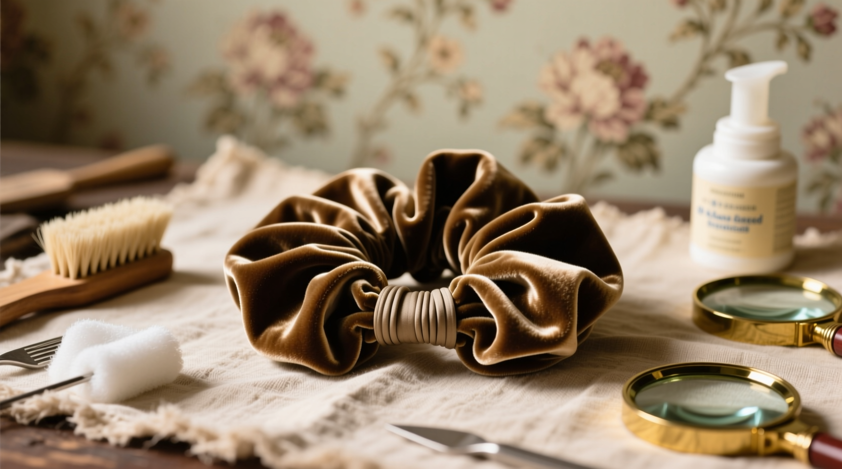 how to clean a velvet scrunchie safely