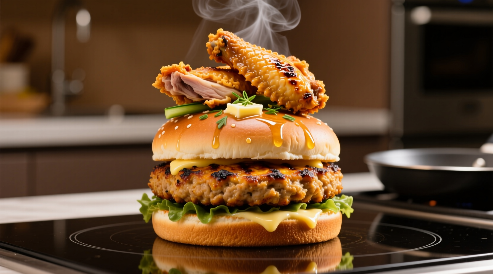 supercharge your veggie burger by giving it the chicken