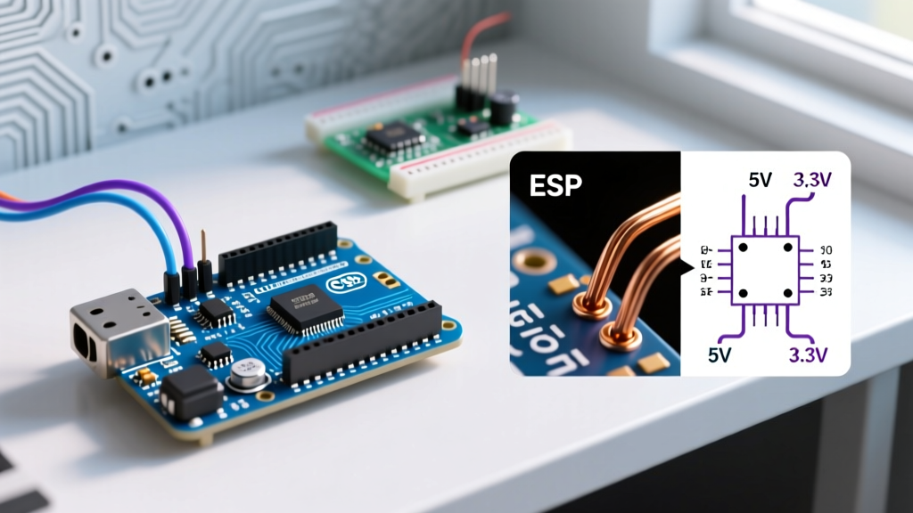 Arduino Circuit Diagram Compatibility: 5V vs 3.3V Logic Mapping
