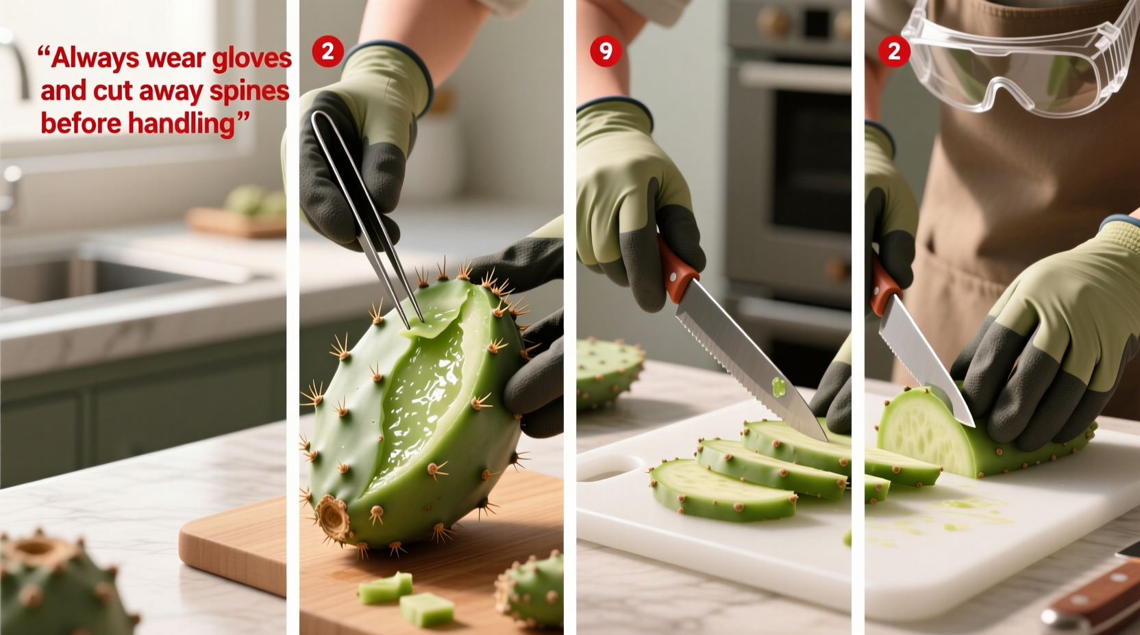 5 Steps to Prep Prickly Pear Safely | TheHomeSprouts