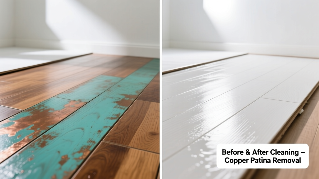 How to Remove Copper Patina from Laminate Flooring