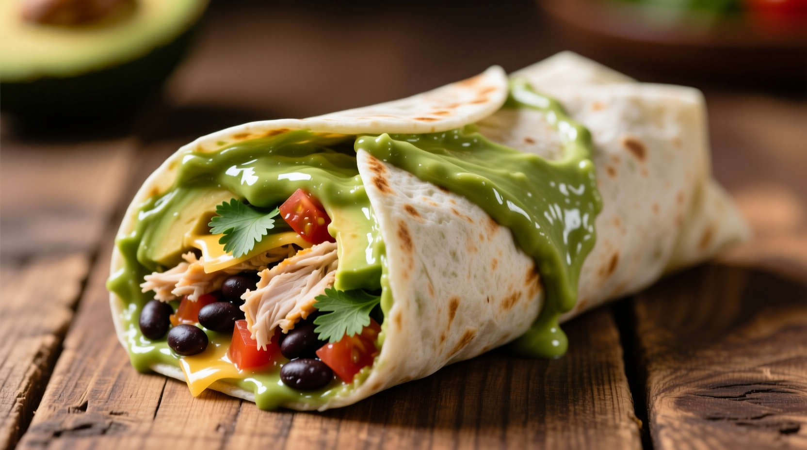 use guacamole glue for a better burrito seal