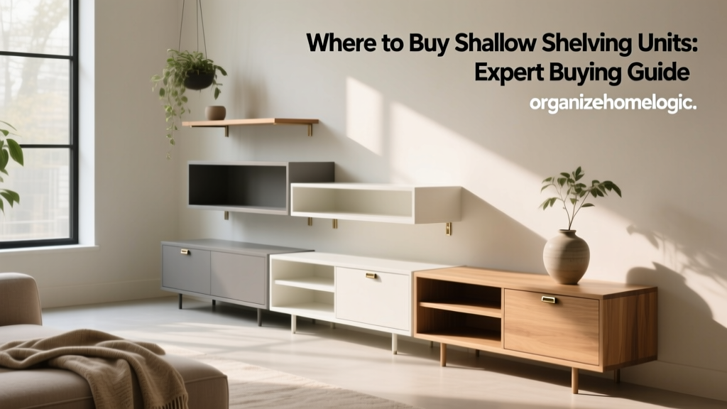 Where to Buy Shallow Shelving Units: Expert Buying Guide