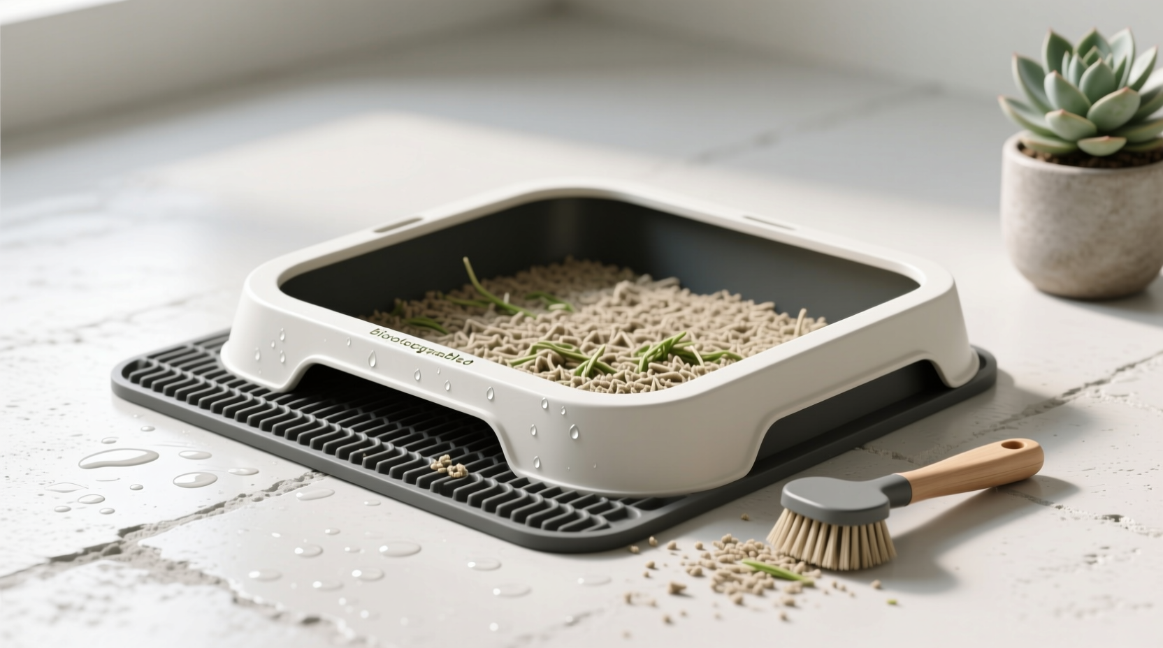 are biodegradable litter mats effective