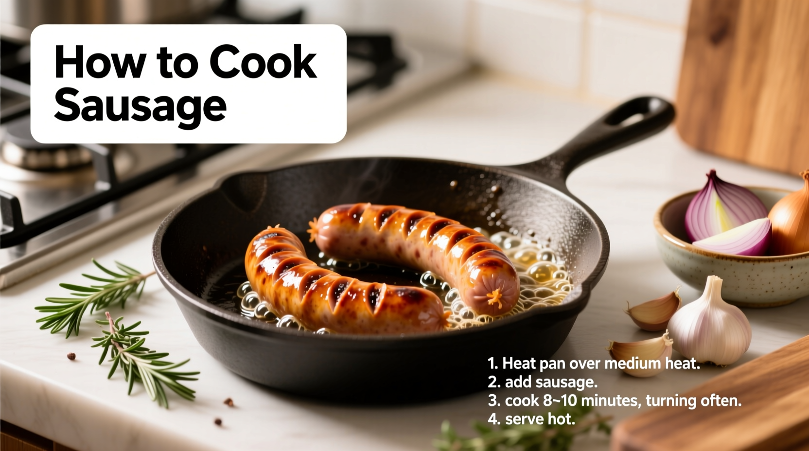 how to cook the sausage