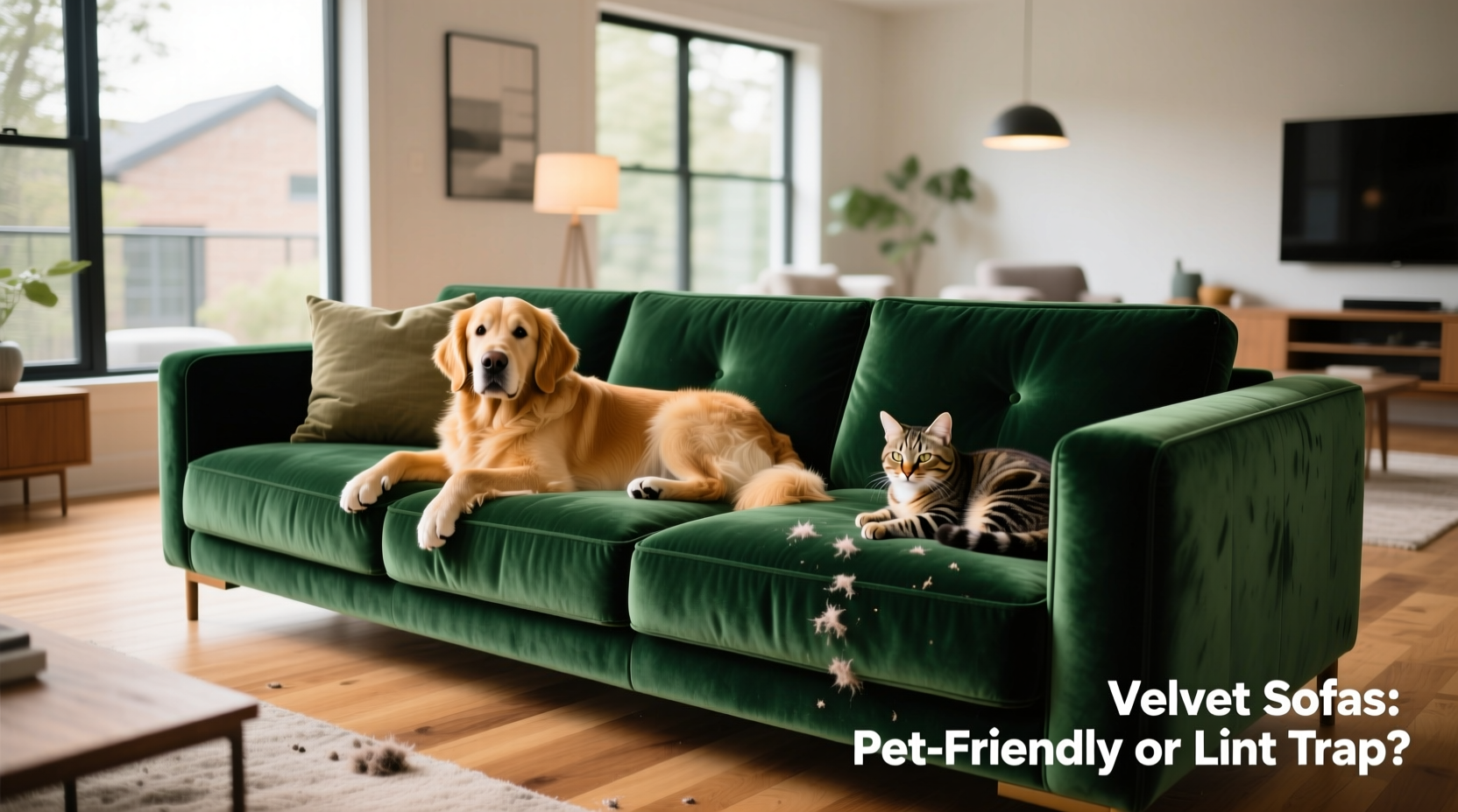 are velvet sofas practical for homes with pets or just a lint trap nightmare