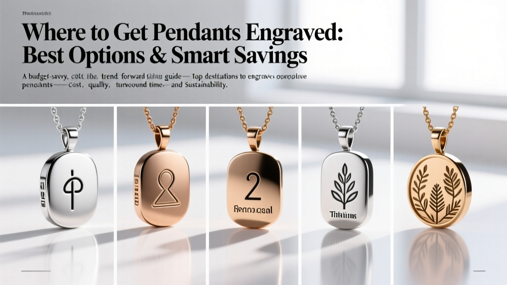 Where to Get Pendants Engraved: Best Options & Smart Savings