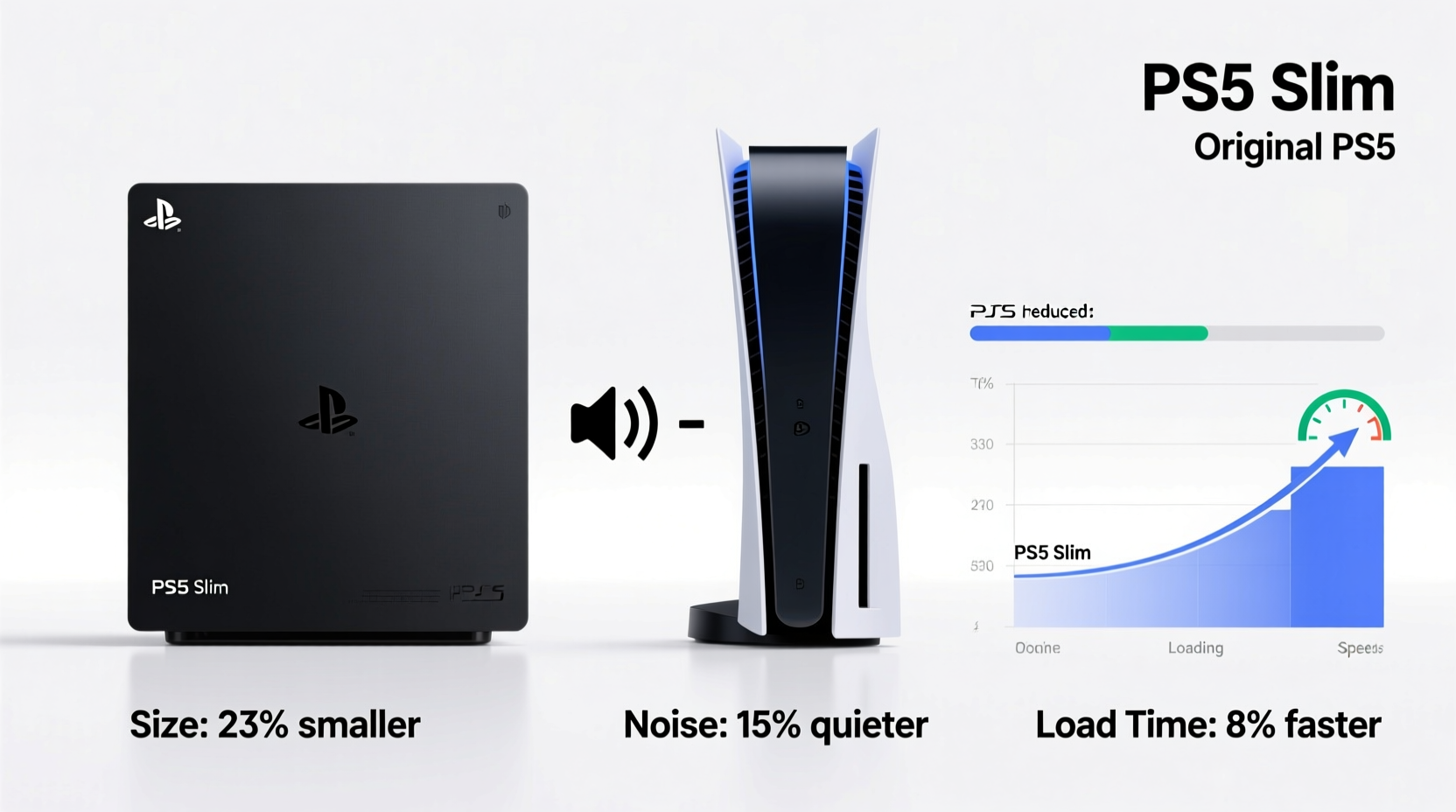 ps5 slim vs original ps5 is the smaller version quieter or faster