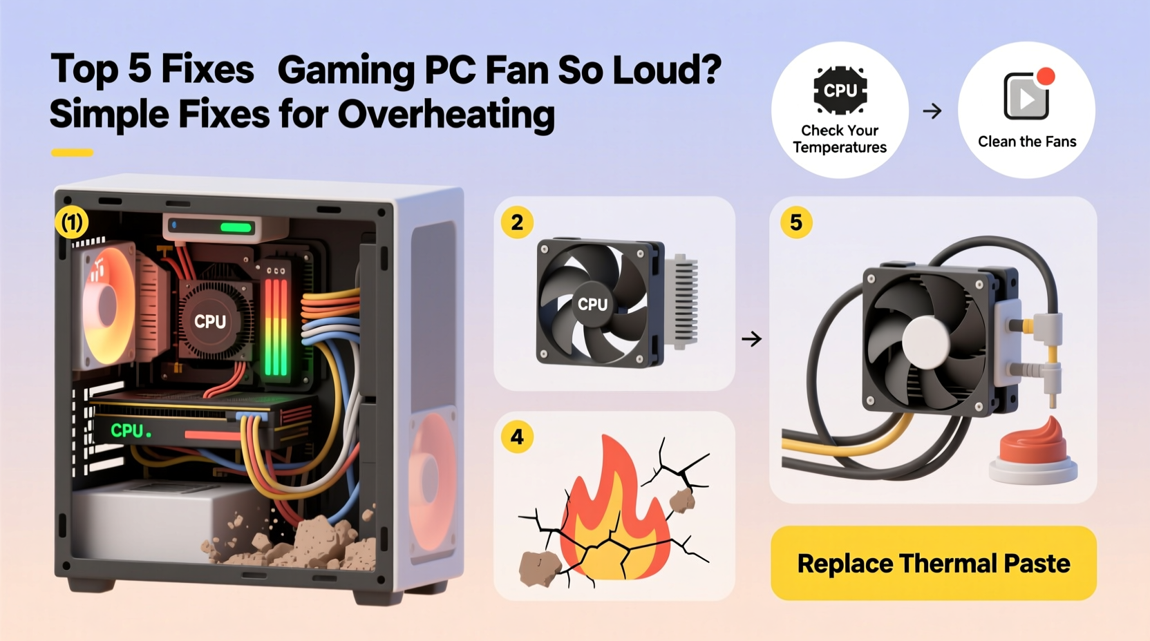why is my gaming pc fan so loud simple fixes for overheating