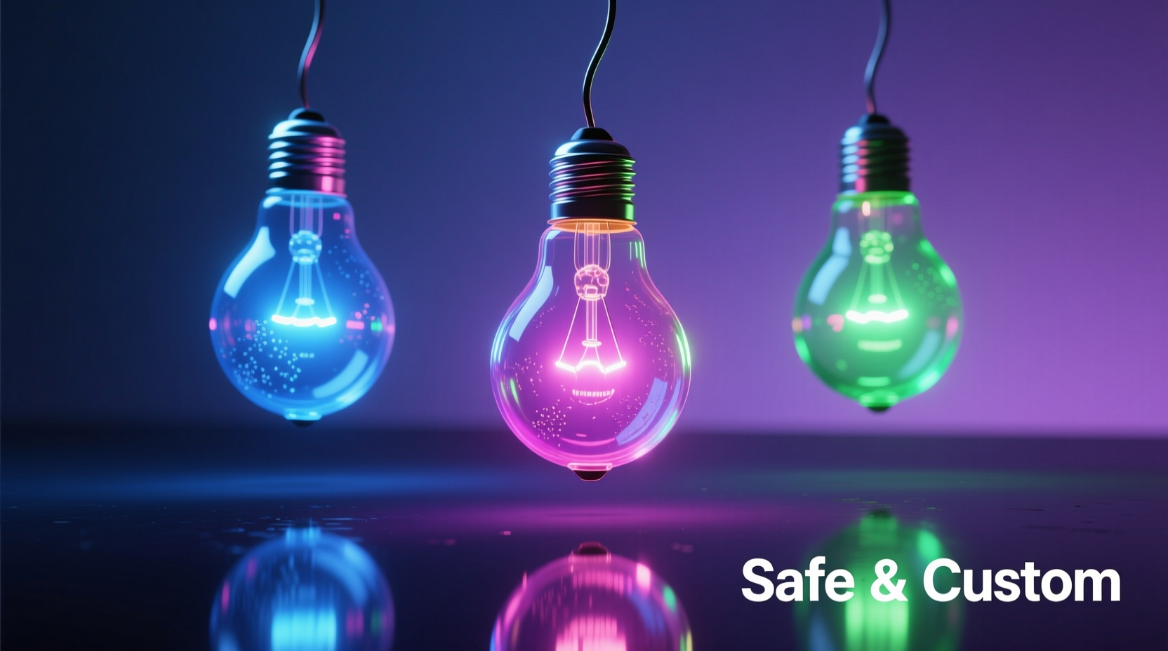 can you paint christmas light bulbs for a custom color effect safely