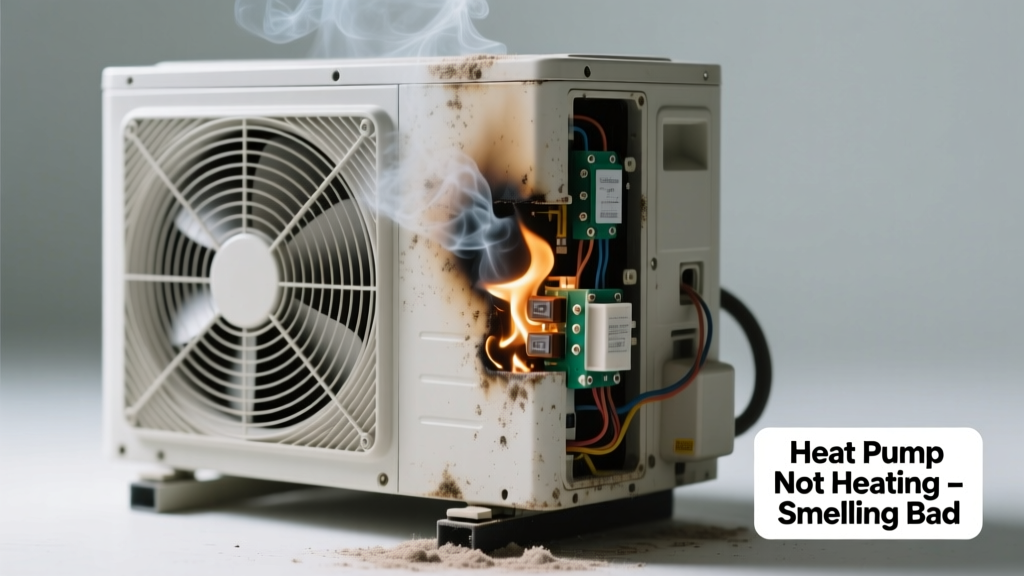 Heat Pump Not Heating & Smelling Bad: Quick Diagnosis