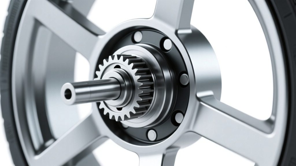 Cutaway diagram of a rear-wheel differential showing the pinion gear meshing with the ring gear at a 90-degree angle