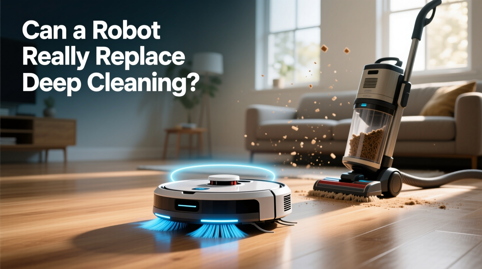 robot vacuum vs upright vacuum can a robot really replace deep cleaning