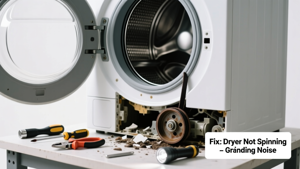 Dryer Not Spinning & Making Loud Grinding Noise Fix