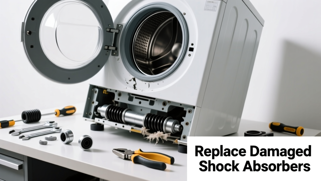 Washer Vibration Excessive? Replace Damaged Shock Absorbers